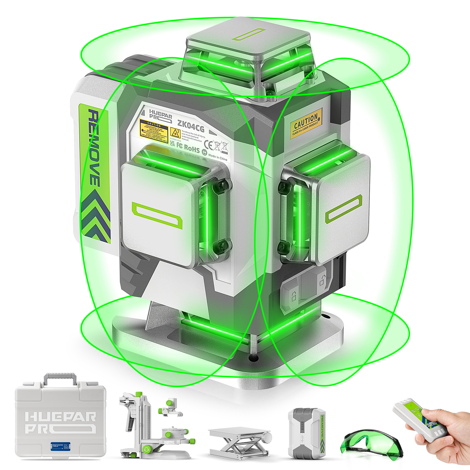 Nivela laser Huepar ZK04CG