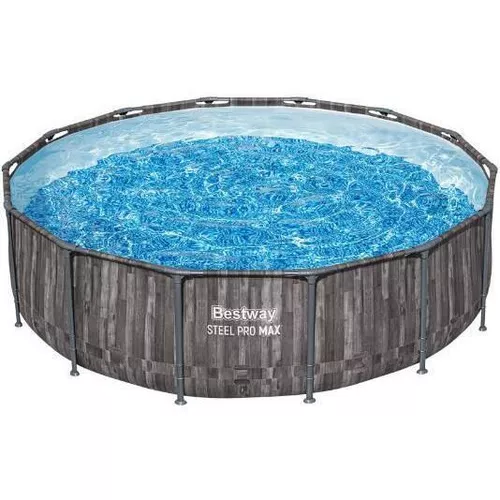 Bestway Piscină STEEL PRO MAX Round 427×107 cm, 13030 L, cadru metalic