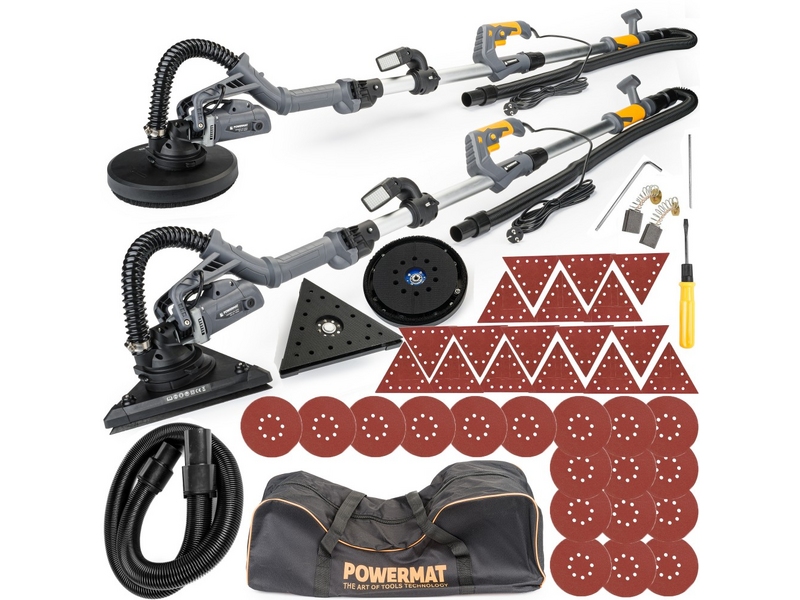 Șlefuitor pentru pereți Powermat PM-DG-1450DL – 1450 W, disc 215 mm, LED