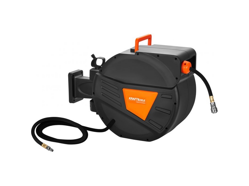 Furtun pneumatic retractabil Kraft&Dele KD2160 – 30 m + 2 m, 1/4"
