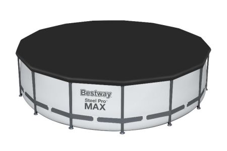 Bestway Piscină STEEL PRO MAX Round 457×107 cm, 14970 L, cadru metalic