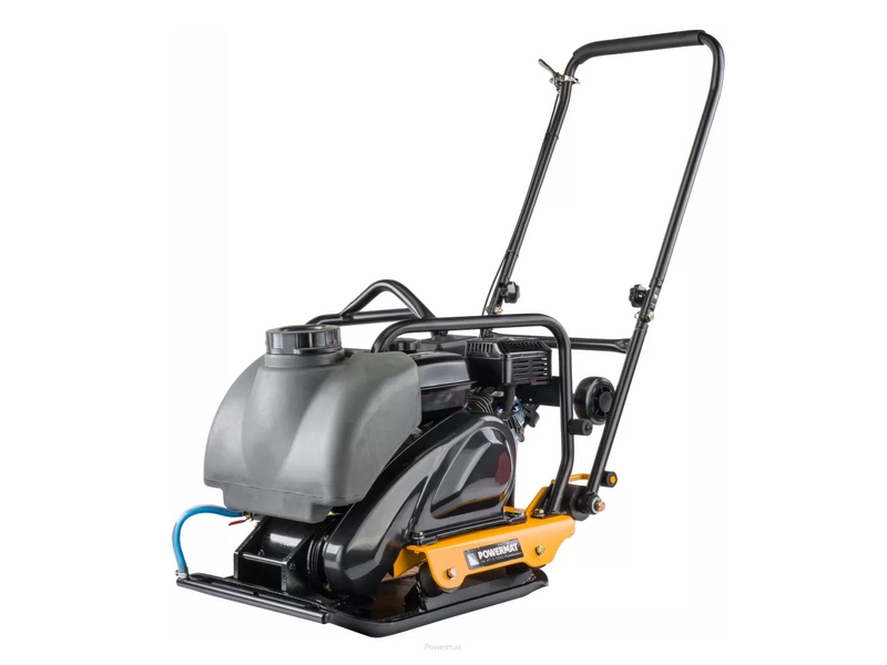 Placă compactoare pe benzină Powermat PM-SZG-90M – 6,5 CP, 90 kg, 18 kN