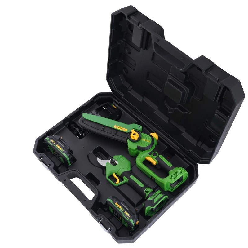 Set foarfecă de grădină și fierăstrău cu lanț pe acumulator PARTNERPRO PP-FF 5 IN 1