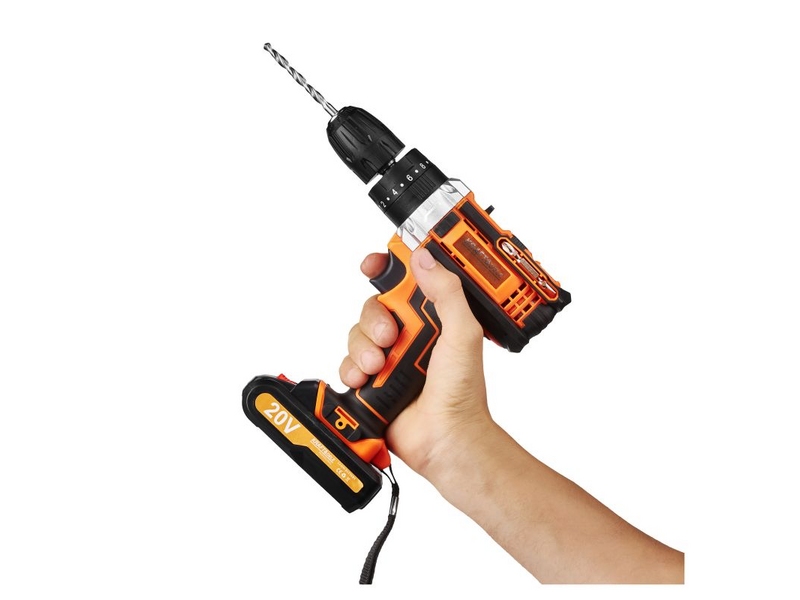 Mașină de înșurubat cu acumulator Kraft&Dele KD3086 – 20 V, 30 Nm, 2×2 Ah