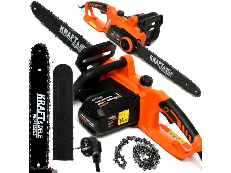 Fierăstrău electric cu lanț Kraft&Dele KD10641 – 2800 W, lamă 40 cm, ungere automată (Drujbă)