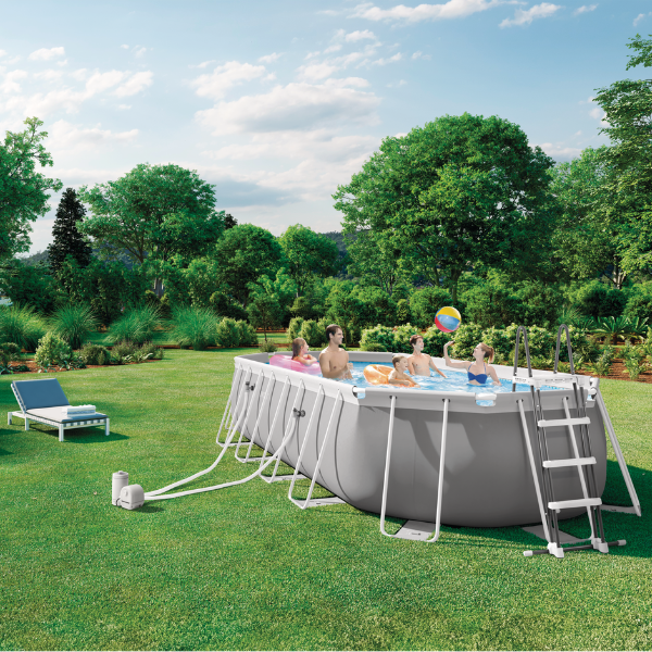 INTEX Piscină PRISM FRAME OVAL 610×305×122 cm