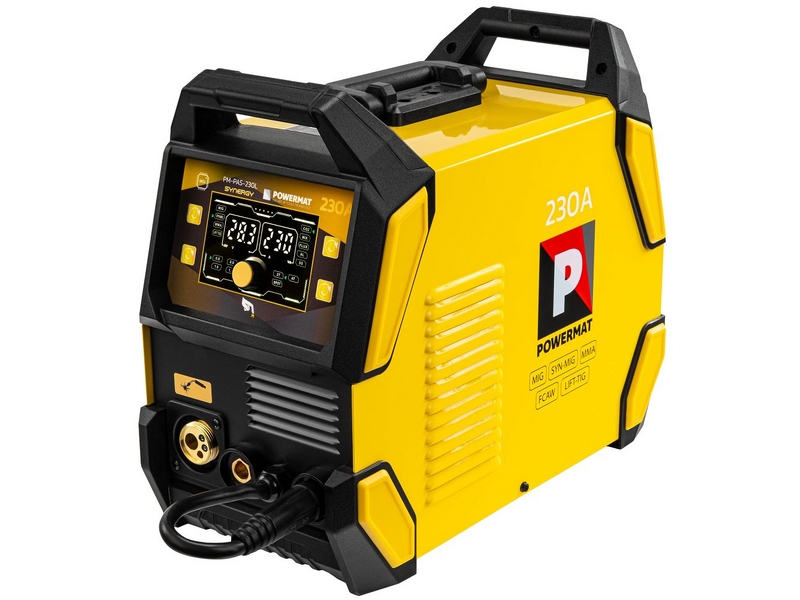 Aparat de sudură semi-automat Powermat PM-PAS-230L SYENERGY – 230 A, MIG/MAG, MMA, TIG LIFT