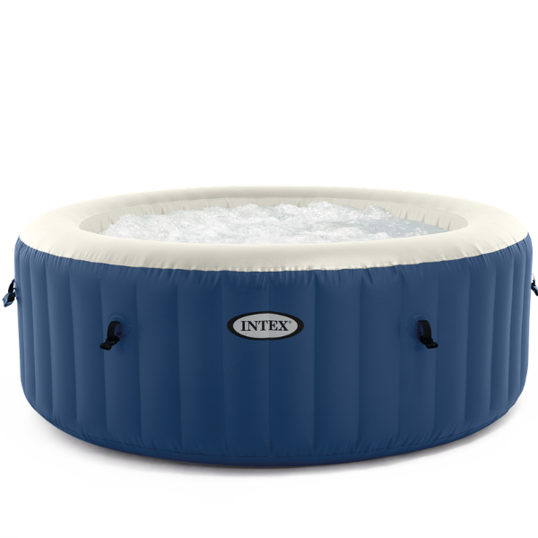 INTEX Jacuzzi SPA gonflabil PureSpa Bubble Blue 180×66 cm, 4 persoane