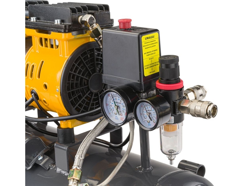 Compresor fără ulei Powermat PM-KBO-24T – 1,8 kW, 24 L, 8 bar, 220 L/min