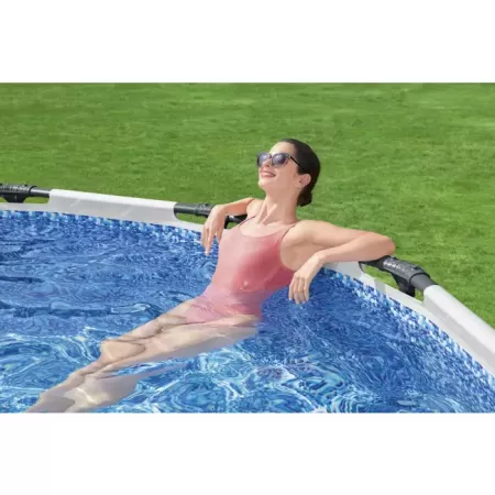 Bestway Piscină STEEL PRO MAX Round 305×76 cm, 4678 L, cadru metalic