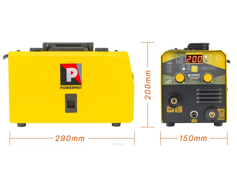Aparat de sudat semi-automat Powermat PM-IMGTS-200L – 200 A, FCAW FLUX, MMA, TIG LIFT