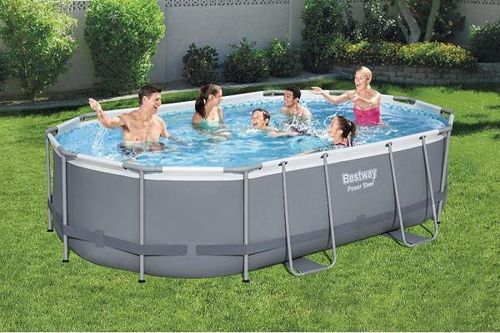 Bestway Piscină STEEL PRO MAX Oval 488×305×107 cm, 10949 L, cadru metalic