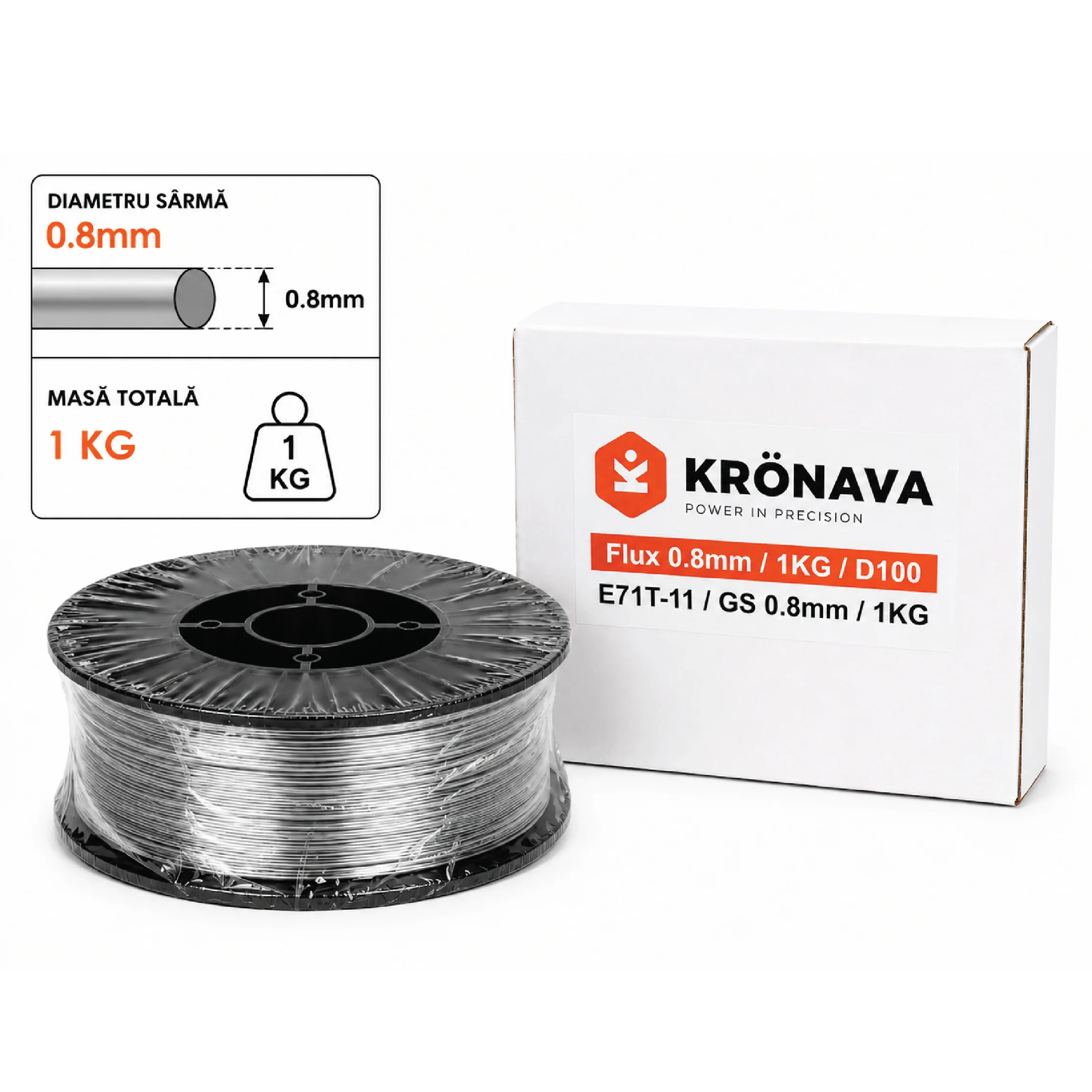 Sarma de sudura Flux Kronava E71T-11