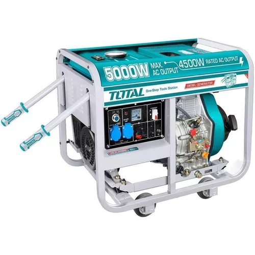 Generator diesel TOTAL TP450001 – 5,0 kW, 418 cm³, pornire electrică