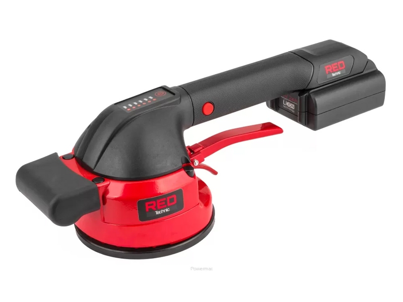 Ventuză vibrantă cu acumulator Red Technic RTAPW0010 – 18 V, 50 kg, 6 trepte de vibrație