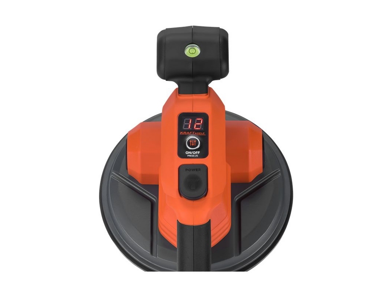 Ventuză cu vibrații și acumulator Kraft&Dele KD11967 – 21 V, 80 kg, Ø190 mm