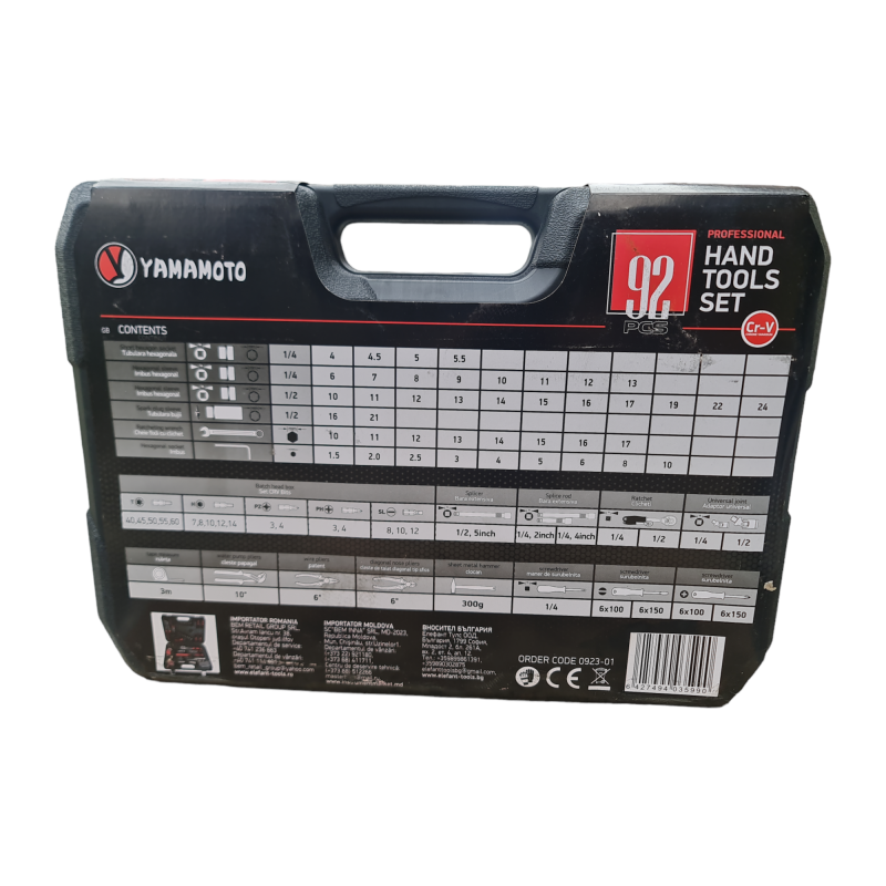 Set de instrumente Yamamoto YM-92 – 92 piese CR-V