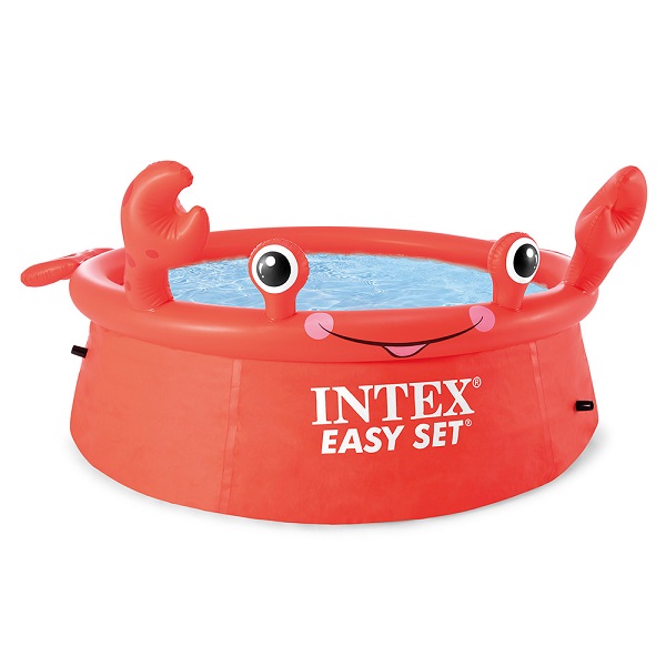 INTEX Piscină gonflabilă pentru copii Easy Set Crabul vesel 183×51 cm, 3+