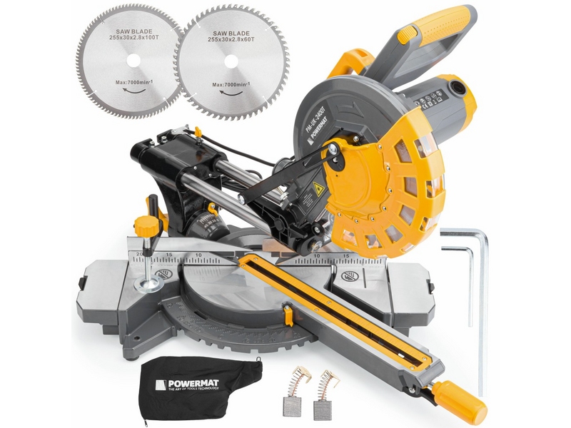 Fierăstrău circular de masă Powermat PM-UK-2400M – 2400 W, disc 255 mm