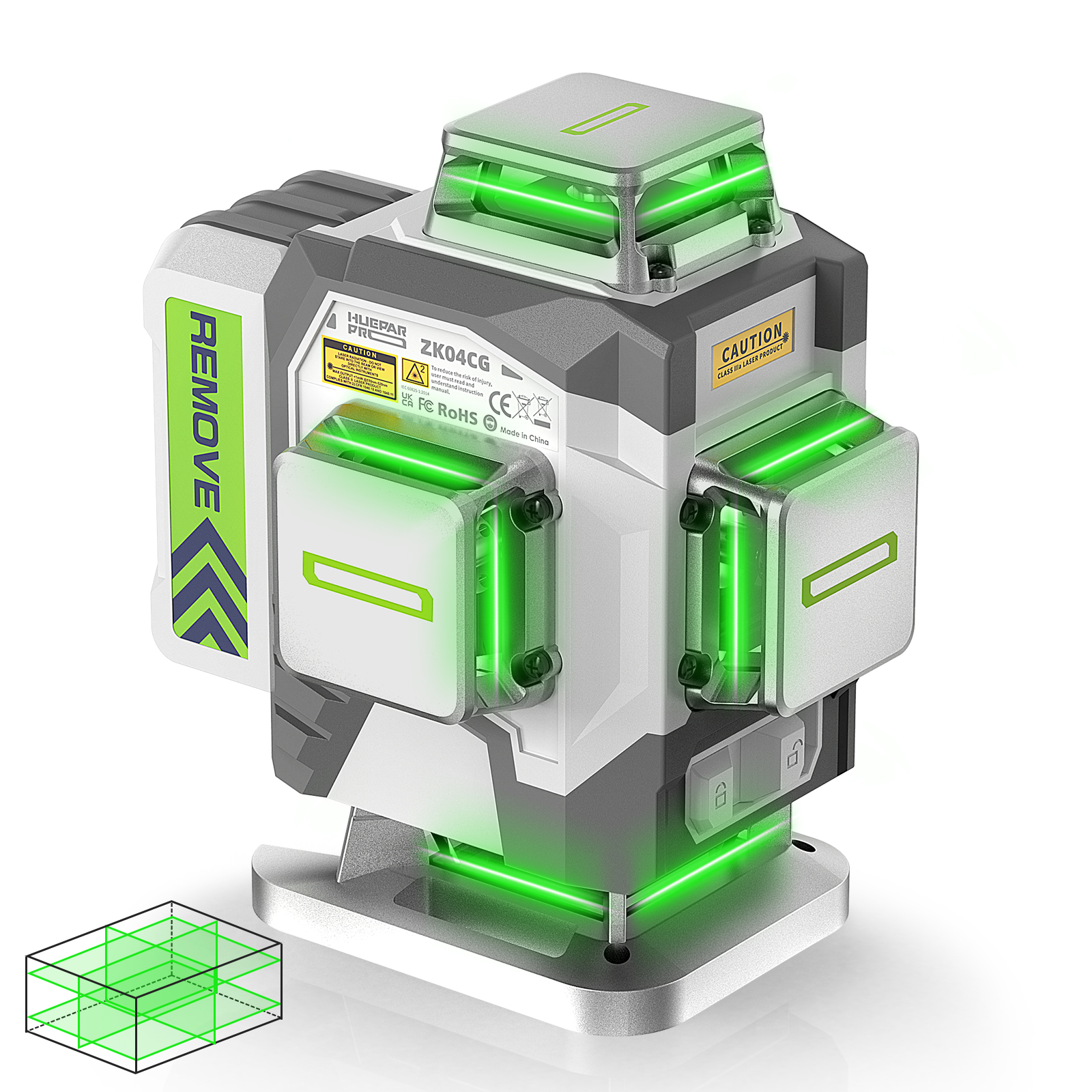 Nivela laser Huepar ZK04CG