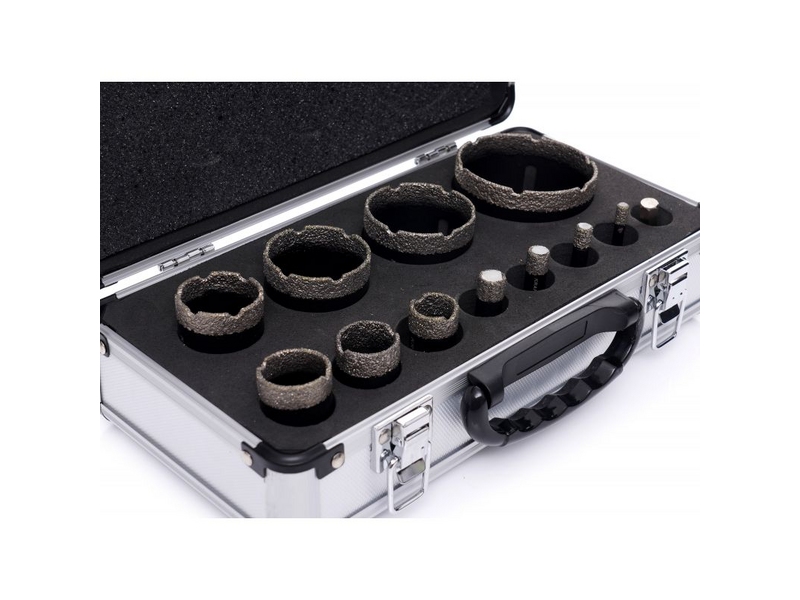 Set carote diamantate Kraft&Dele 12 bucăți KD11227