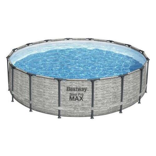 Bestway Piscină STEEL PRO MAX Round 488×122 cm, 19480 L, cadru metalic