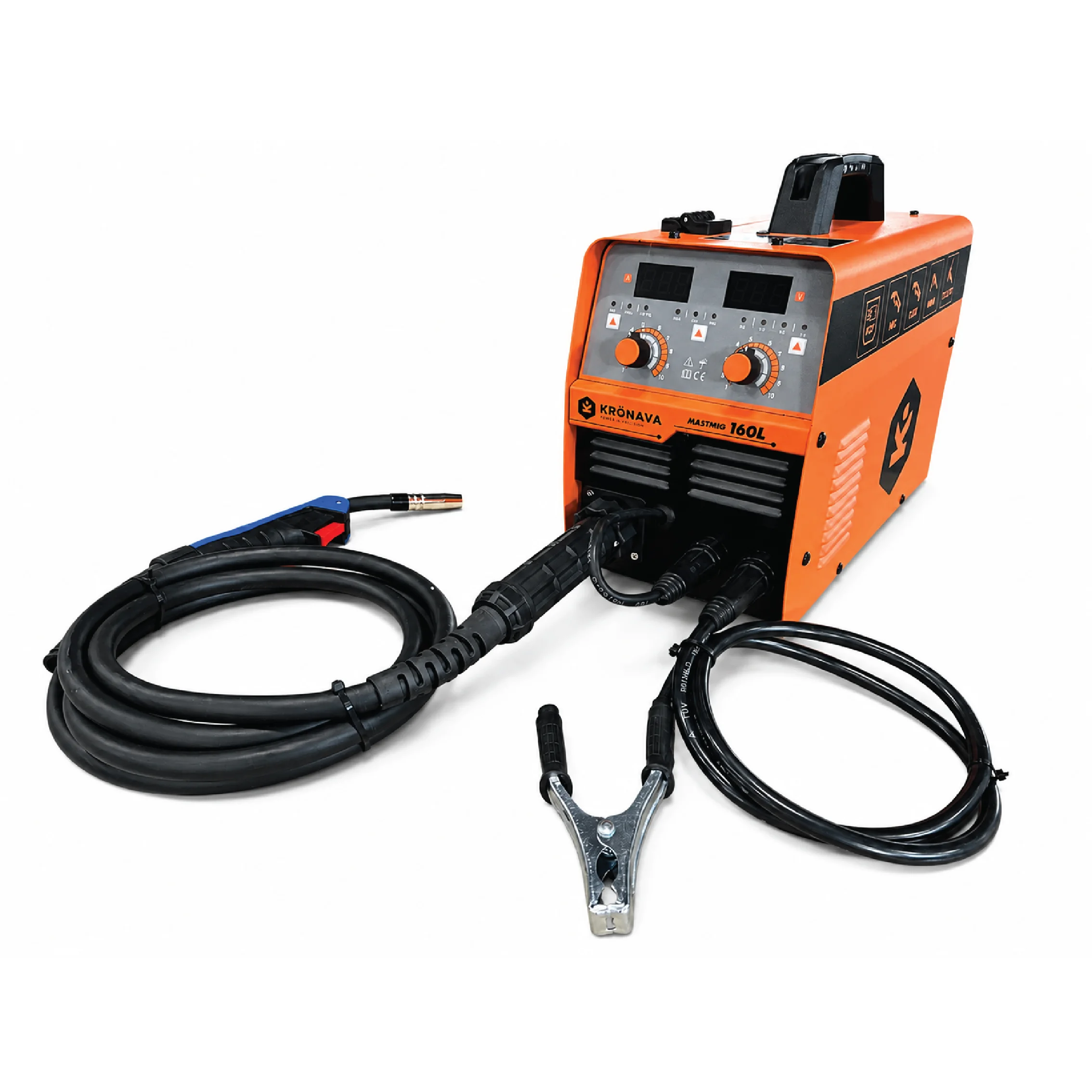 Aparat de sudură semiautomat Kronava MastMIG 160L – 250A, MIG FLUX / MMA / Lift TIG, 220V