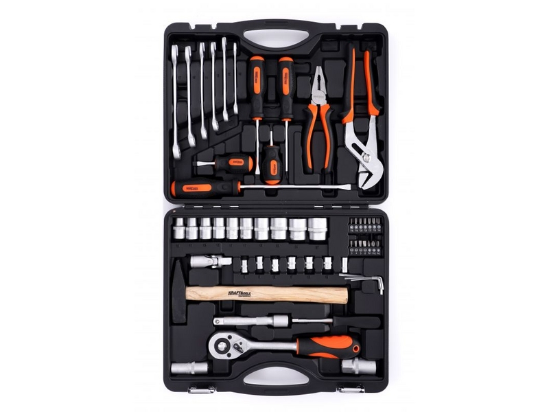 Trusă de scule Kraft&Dele KD10461 – 56 piese profesionale din oțel CrV