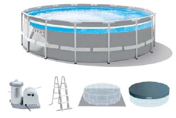 INTEX Piscină PRISM FRAME CLEARVIEW 488×122 cm