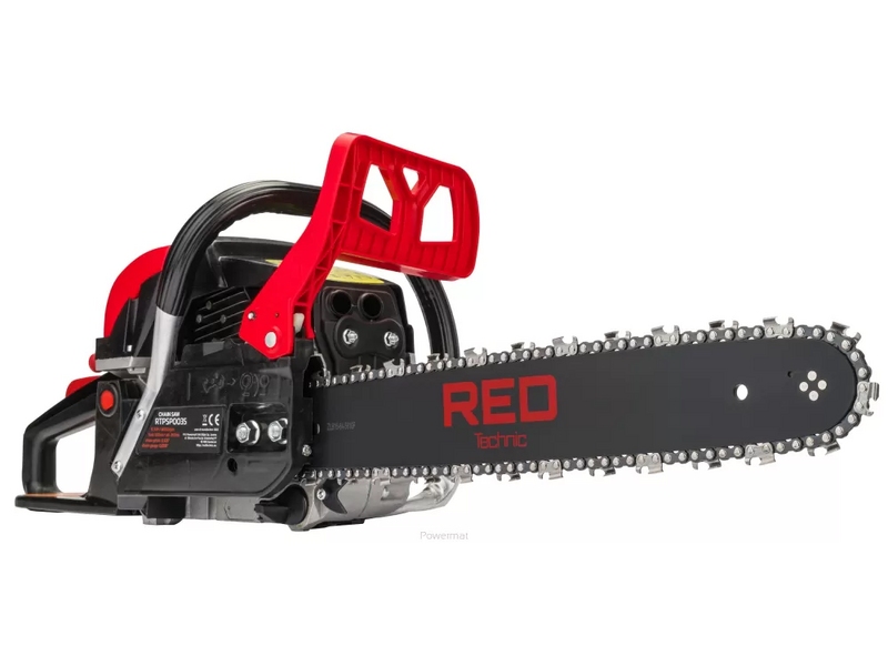 Motoferăstrău pe benzină Red Technic RTPSP0035 – 5.7 CP, 49.3 cm³, șine 40 și 45 cm (Drujbă)