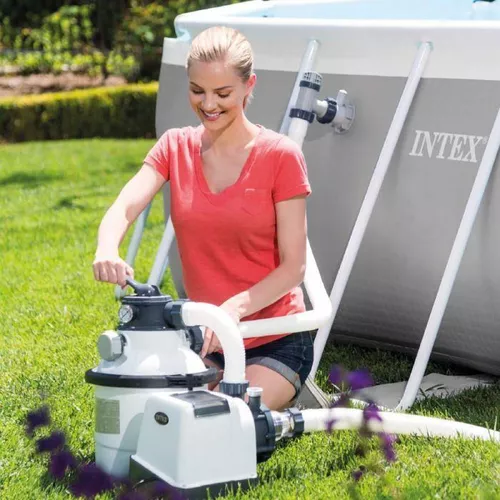 INTEX Pompă de filtrare cu nisip Krystal Clear SX1500, 12 kg nisip, 5700 L/h