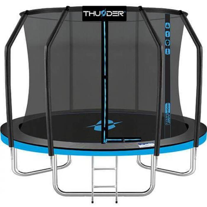 Trambulina Elite 312 cm, plasă interioară, albastră
