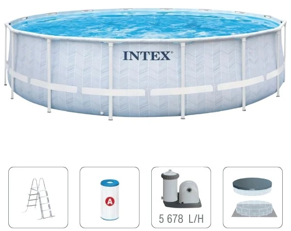 INTEX Piscină CHEVRON PRISM FRAME PREMIUM 488×122 cm