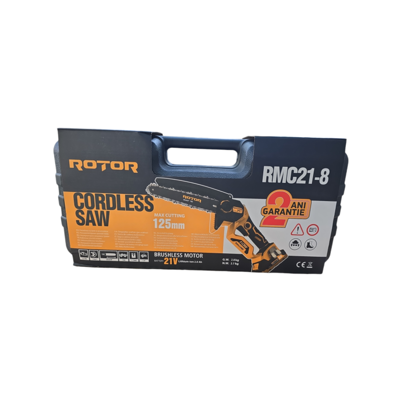 Fierestrau cu lant cu acumulator Rotor RMC21-8