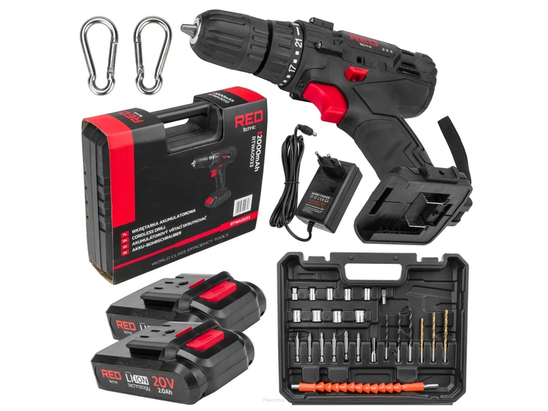 Mașină de înșurubat cu acumulator Red Technic RTWA0033