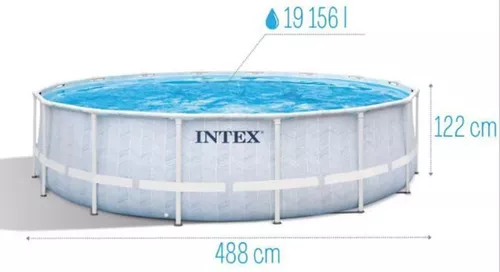 INTEX Piscină CHEVRON PRISM FRAME PREMIUM 488×122 cm