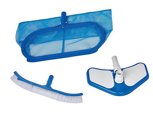 INTEX Set de curățare Deluxe: plasă, perie, duză de aspirare
