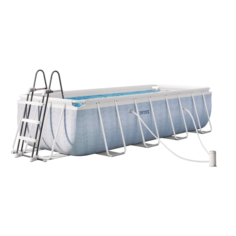 INTEX Piscină CHEVRON PRISM FRAME RECTANGULAR 400×200×100 cm