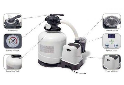 INTEX Pompă de filtrare cu nisip Krystal Clear SX2800, 35 kg nisip, 10500 L/h