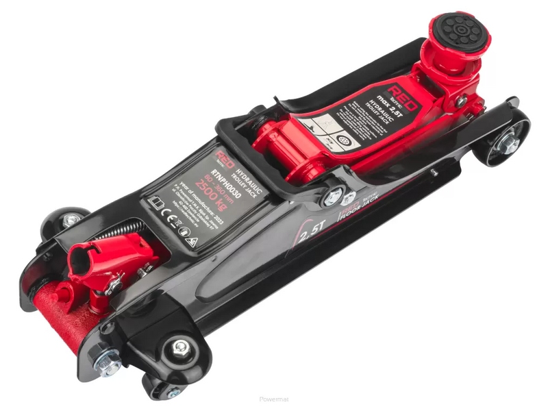 Cric hidraulic Red Technic RTNPH0030 – 2.5 Tone, profil jos 85–360 mm