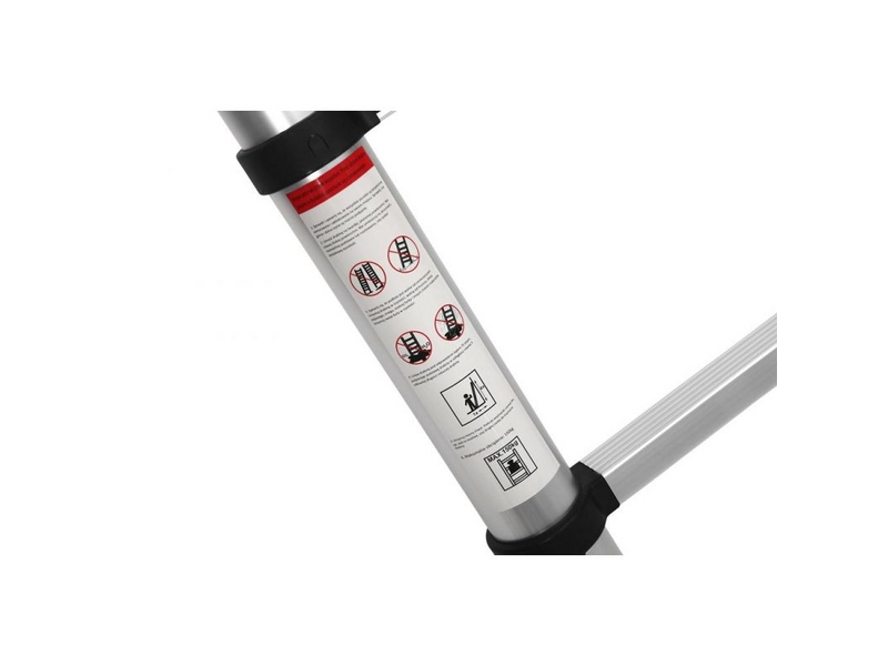 Scară telescopică din aluminiu Kraft&Dele KD4073 – 3,2 m, 10 trepte, 150 kg