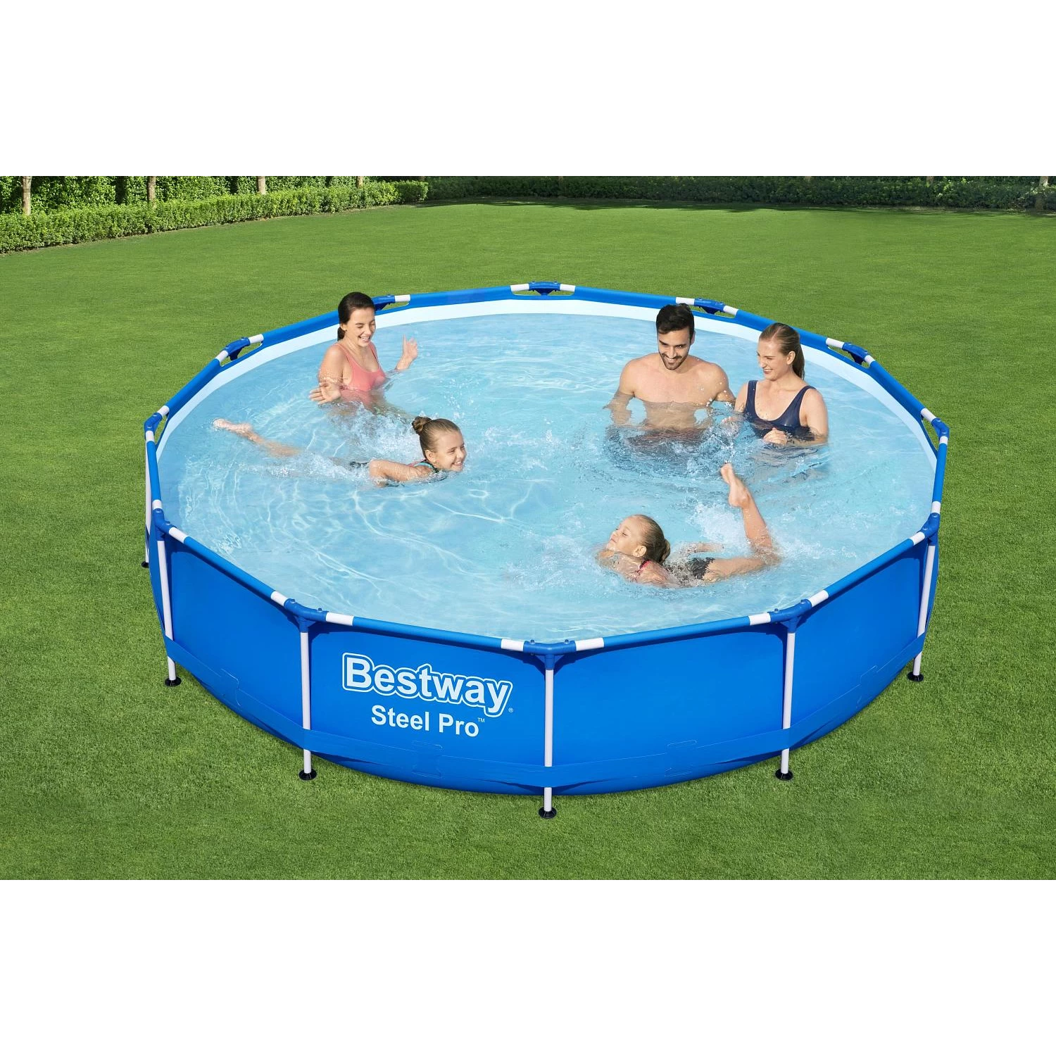 Bestway Piscină STEEL PRO 366×76 cm, 6473 L, cadru metalic
