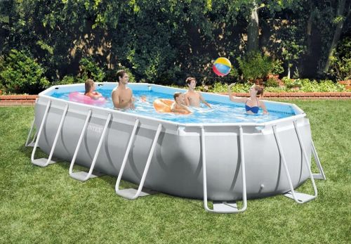 INTEX Piscină PRISM FRAME OVAL 610×305×122 cm