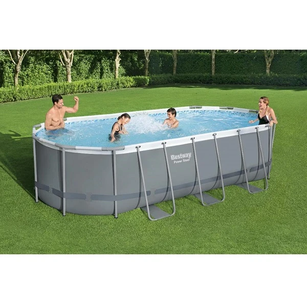 Bestway Piscină STEEL PRO MAX Oval 549×274×122 cm, 13430 L, cadru metalic