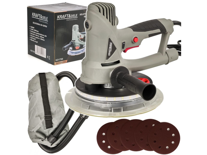 Șlefuitor pentru pereți Kraft&Dele KD1799 – 1800 W, Ø190 mm