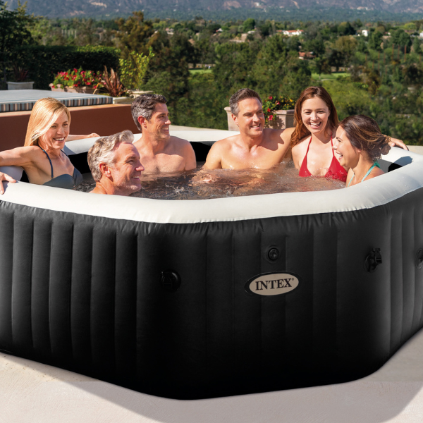 INTEX Jacuzzi SPA gonflabil Jet Bubble Deluxe 201×71 cm, 4 persoane