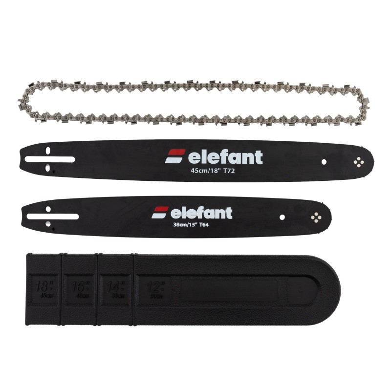 Motoferăstrău pe benzină ELEFANT EM-5.5 – 5,5 CP, 4,1 kW, lame 38 și 45 cm