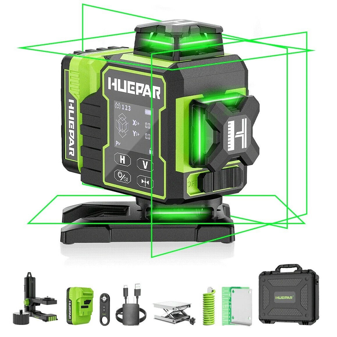 Nivela laser Huepar W04CG 4D