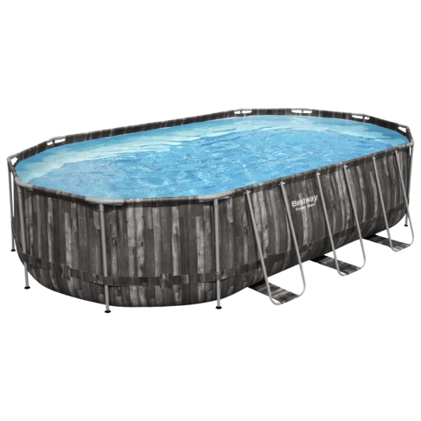 Bestway Piscină STEEL PRO MAX Oval 610×366×122 cm, 20241 L, cadru metalic