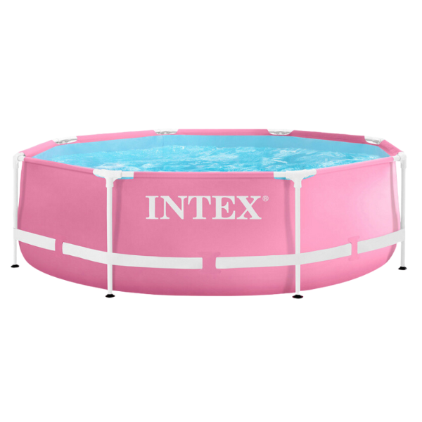 INTEX Piscină Metal Frame Pink 244×76 cm